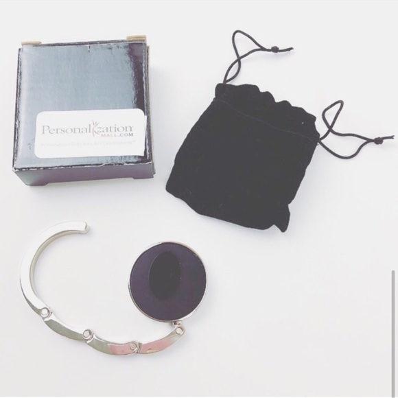 NEW Lauren silver foldable purse handbag hook - Picture 4 of 5